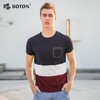 【第2件半价！尾货清仓不退换】波顿_Boton夏季圆领短袖条纹T恤MT820218 商品缩略图1