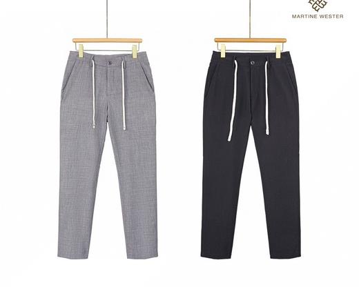 Martine Wester 男色织抗菌面料抽绳长裤11113018 客供抗菌面料 商品图0