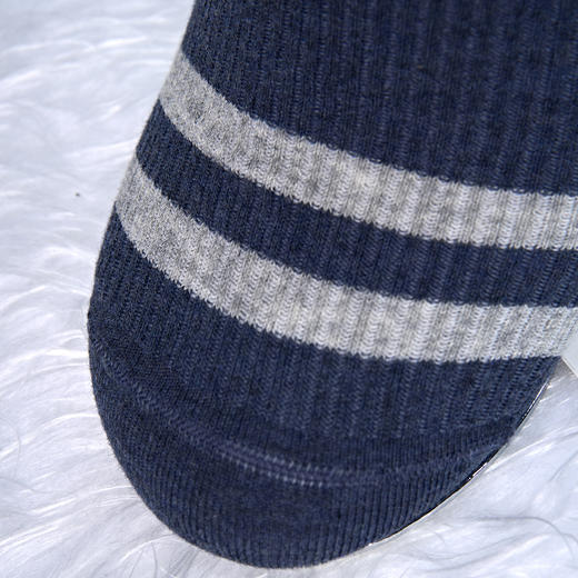 2双男士双针袜船袜无骨精梳棉袜【2411309】 商品图3