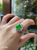 老坑玻璃种艳绿蛋面戒指【4131206】具体价格微信咨询 商品缩略图5
