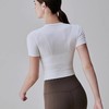 跃牌【周游世界系列】高级感运动短袖女交叉扭结设计罗纹弹力TP0704 商品缩略图3