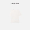 COCO ZONE 新款休闲夏季纯色透气桑蚕丝圆领短袖T恤 23C29184 商品缩略图0