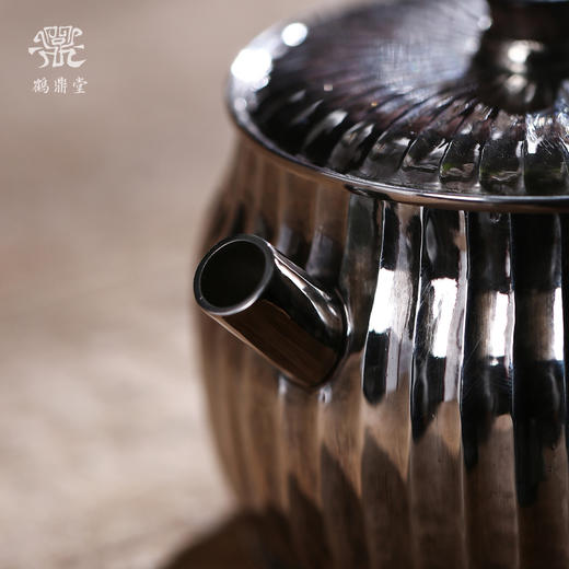 鹤鼎堂闻天系列芄兰茶人款急须镜面（银色）（缺货） 商品图3