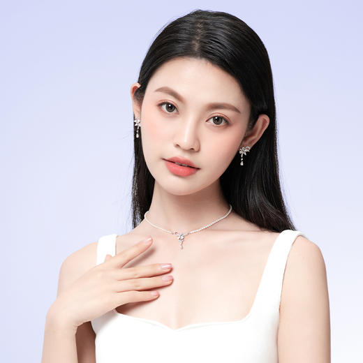 Fanci范琦 紫藤花时项链 紫藤花系列 925银饰轻奢生日礼物 下单赠精美礼盒 顺丰空运+运费险 商品图4