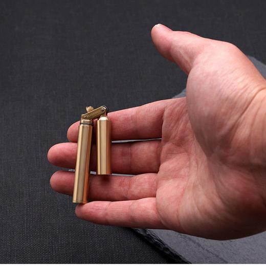 双节棍怀旧复古煤油打火机老式砂轮铜创意迷你老款打火机男士 商品图1