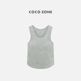 COCO ZONE “天丝美背”夏季简约U领休闲背心百搭纯色无袖上衣CC1B1499