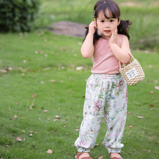 【云优选】防蚊裤背心 | BabyStormi防蚊裤儿童裤子竹棉纱布夏轻薄纯棉背心女宝双层纱透气（周六日不发货） 商品图3
