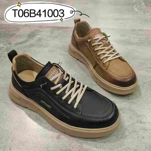 新品男士真皮休闲板鞋T06B41003（W） 商品图0