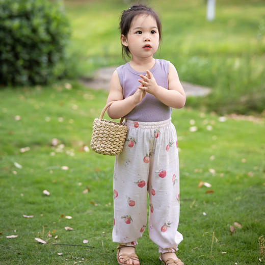 【云优选】防蚊裤背心 | BabyStormi防蚊裤儿童裤子竹棉纱布夏轻薄纯棉背心女宝双层纱透气（周六日不发货） 商品图4