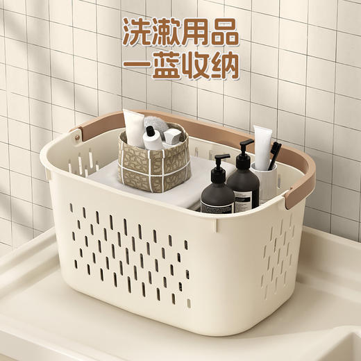 「39.9到手两个！轻奢颜值派」家用卫生间浴室洗衣篮子脏衣篓放脏衣服分区洗澡收纳整理筐脏衣篮 商品图2