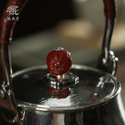 鹤鼎堂闻天系列濟盈錾刻威风八面汤沸（银色）（缺货） 商品图4
