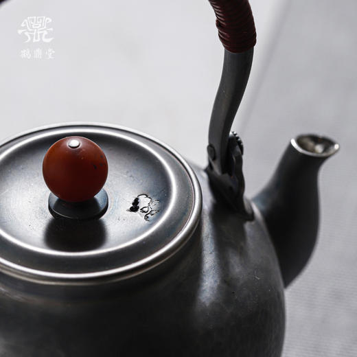 鹤鼎堂闻天系列望月急须锤目纹（灰青）（缺货） 商品图1