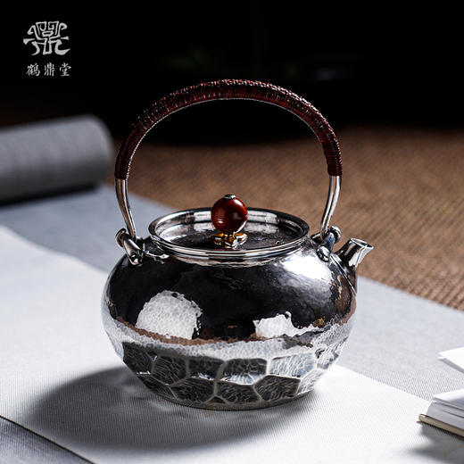 鹤鼎堂闻天系列鹿鸣汤沸锤目纹大槌目（银色）（缺货） 商品图0