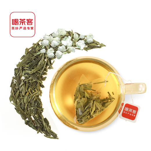 栀香龙井 新式茶原叶袋泡茶 办公用茶白领夏日茶饮，热泡冷萃都好喝25克（2.5克*10泡） 商品图2