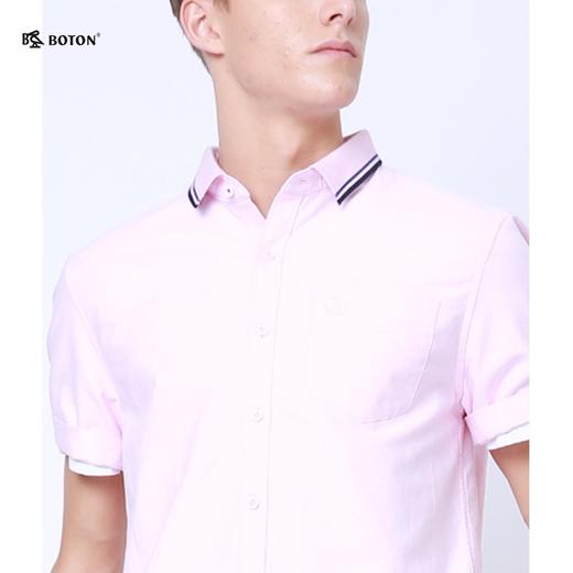 【第2件半价！尾货清仓不退换】波顿高端美式休闲polo领夏季薄款短袖衬衫男纯棉衬衣MS788217 商品图6