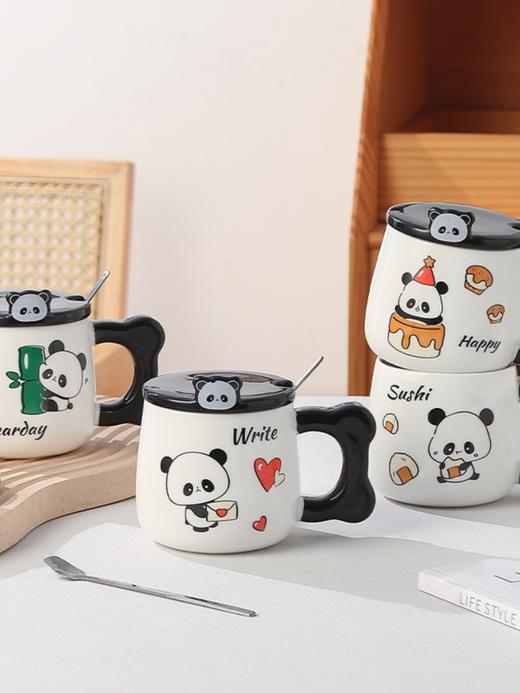 初世间 猫咪泡面碗/黑白桃心/大理石纹杯 商品图1