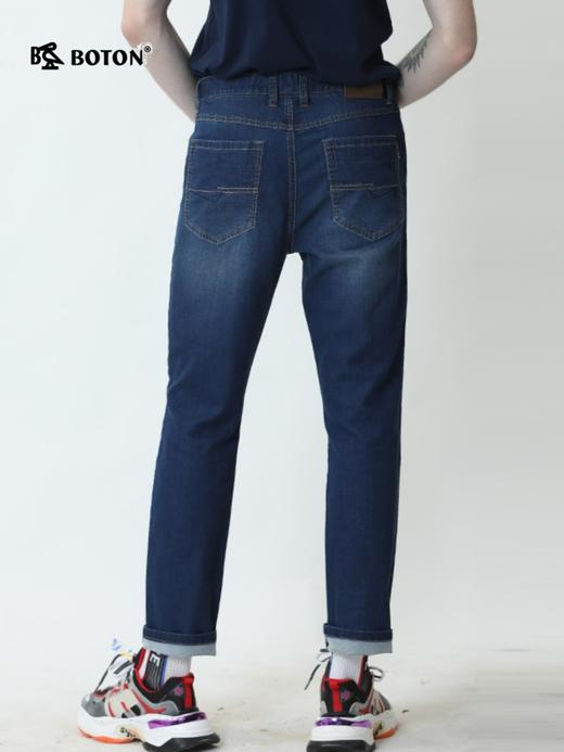 波顿春夏季薄款高端品牌男牛仔裤直筒裤潮流百搭九分裤子ME731220 商品图2