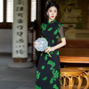新中式国风改良复古，优雅显瘦长款双层旗袍裙SYG849 商品缩略图2