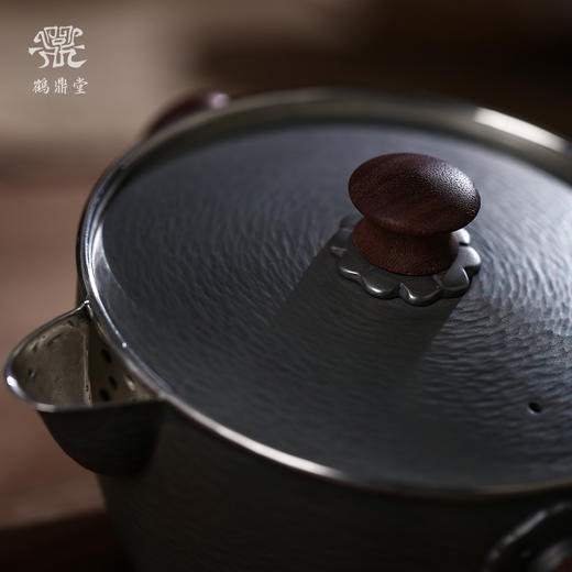 鹤鼎堂闻天系列東池东池急须横纹（灰青）(缺货) 商品图3