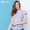 【第2件半价！尾货清仓不退换】波顿_Boton夏装小格子短袖衬衫女士LS727214 商品缩略图1