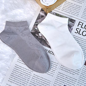 2双女士薄荷棉船袜无骨袜头【2412303】