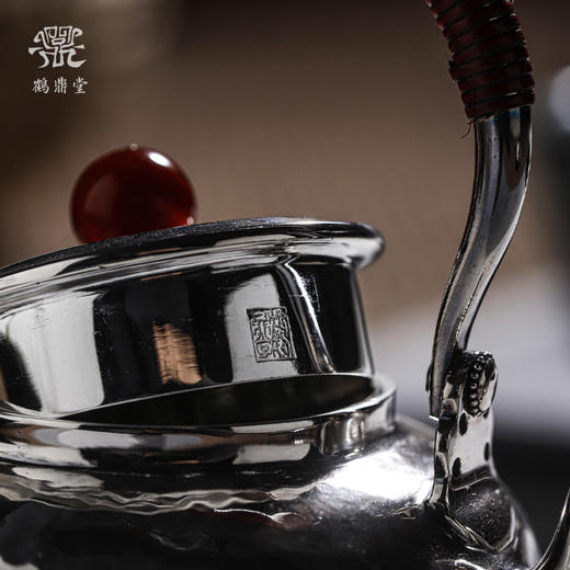 鹤鼎堂闻天系列望月急须锤目纹（银色）（缺货） 商品图5