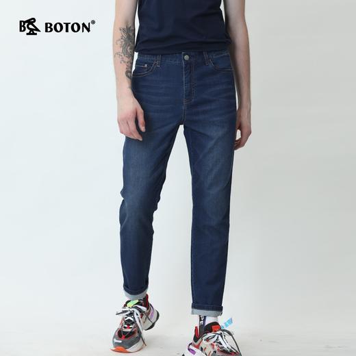 波顿春夏季薄款高端品牌男牛仔裤直筒裤潮流百搭九分裤子ME731220 商品图1