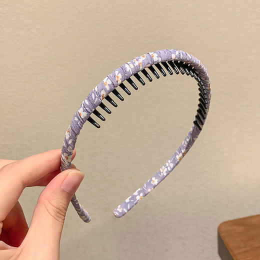 【儿童发箍简约，带齿防脱落~】碎花齿轮碎花发箍，压发防滑发饰，女童发卡，韩国公主头箍，可爱公主甜美不伤头，头箍头饰-QQ 商品图8
