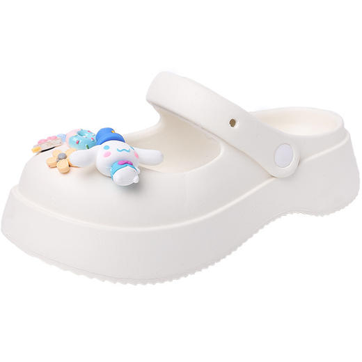 「19.9元包邮！数款可选」新款洞洞鞋女厚底防滑外穿时尚包头凉拖鞋懒人鞋女 商品图4