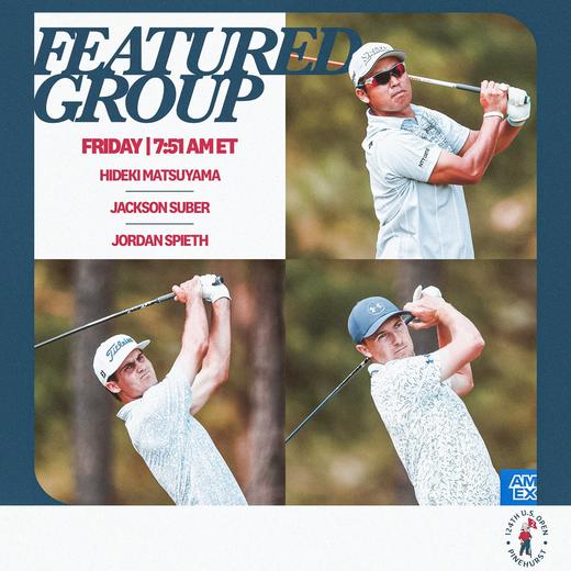 松山英树、斯皮思、苏贝尔｜2024美国公开赛第二轮精选回放 商品图0