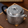 国春银饰丨复古汉瓦银壶 一片银工艺 手工制作 锤纹肌理 约230ml 附检测证书、礼盒 商品缩略图1