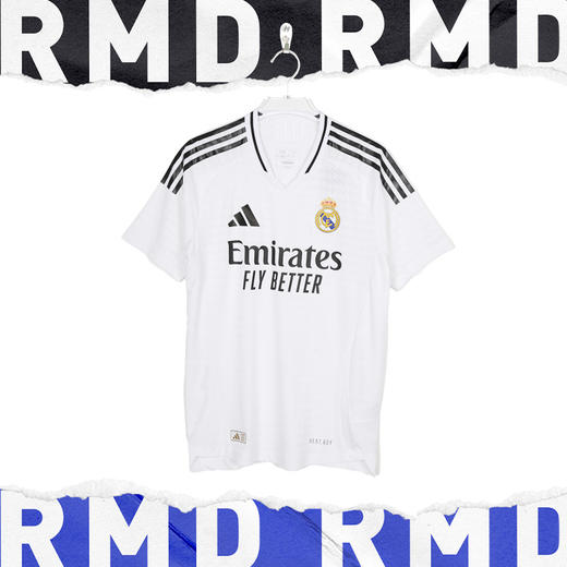 小李子ADIDAS阿迪达斯24/25赛季皇马主场球员版球衣短袖成人男IX8095 商品图1