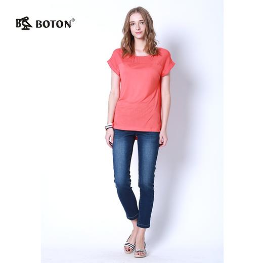 【第2件半价！尾货清仓不退换】波顿短袖圆领T恤百搭女士短袖LT227217 商品图1