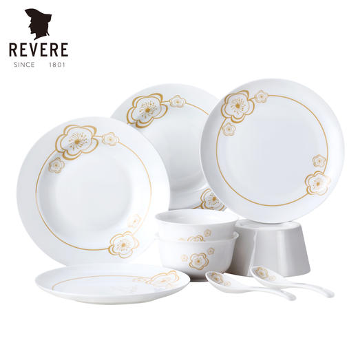 【小家电】康宁Revere瓷餐具8件套-五福报喜 HF 商品图0