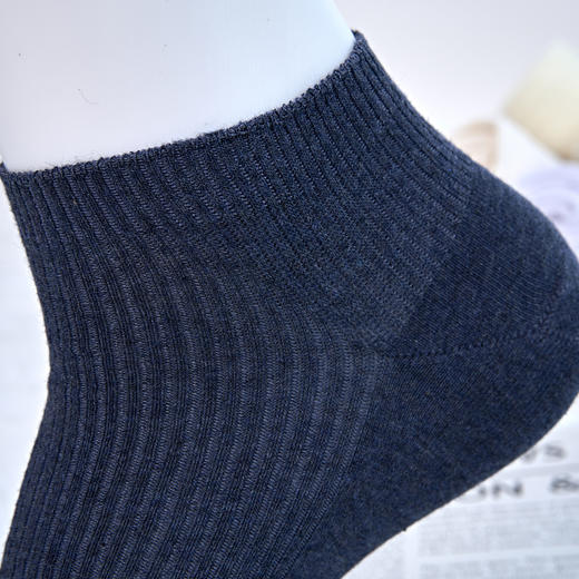 2双男士双针袜船袜无骨精梳棉袜【2411309】 商品图4