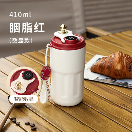【高颜值轻奢香奈咖啡杯】316不锈钢显温随行水杯 商品图3
