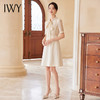IWY/新款杏色收腰遮肚小香风连衣裙蝴蝶结夏季新款修身女装时尚裙子24Q547M 商品缩略图3