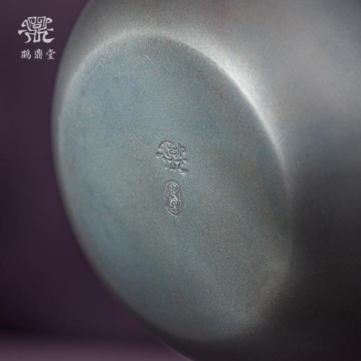 鹤鼎堂闻天系列常武急须镜面（灰青）（缺货）/ 麻纹（银色）（缺货） 商品图3