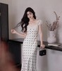 【 虞书欣同款】 复古波点连衣裙  正肩V领 显瘦遮肚  鱼尾 商品缩略图0