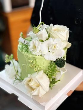 蛋糕定制—清新洋桔梗