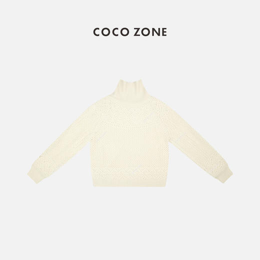 COCO ZONE秋冬穿搭羊毛织小香风盐系轻熟毛针织衫23C30724 商品图1
