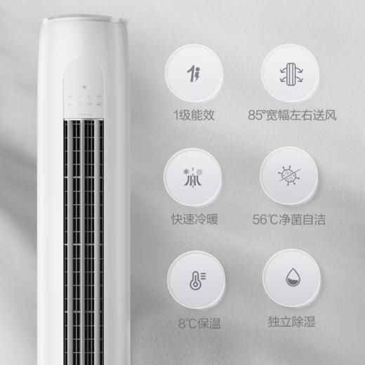 格力·天仪 变频冷暖2匹新一级能效柜机空调 KFR-50LW/(50504)FNhAa-B1（皓雪白） 商品图7