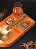 JIFENG季风威士忌杯雪茄剪打火机纯铜榉木实木雪茄烟灰缸套装 商品缩略图0