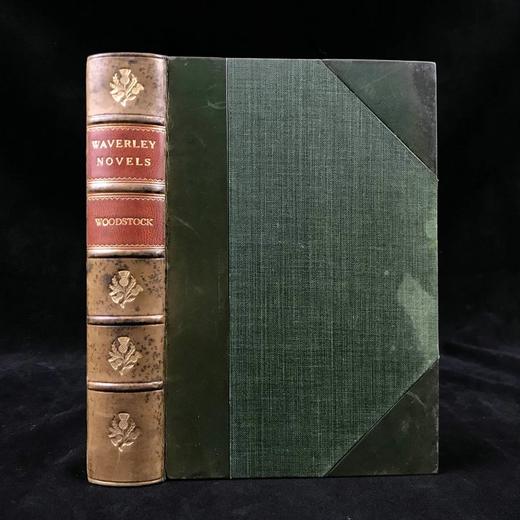 1897年 司各特《伍德斯托克》 1幅插图 真皮精装32开 商品图0
