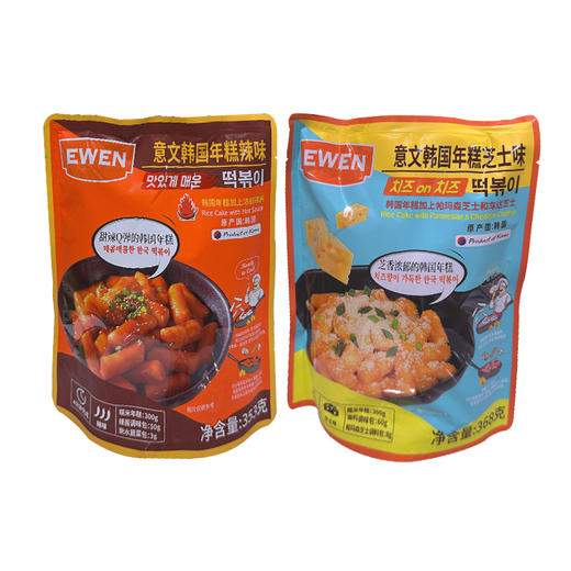 韩国进口意文年糕辣味丨芝士味368g 商品图5