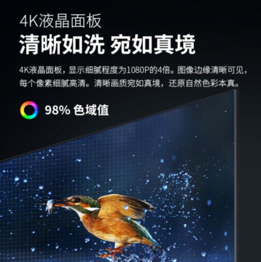 SHARP夏普（13411）电视4T-C50A7EA 2G/32G START云游戏 一键投屏 教育电视 全面屏4K高清平板电视 商品图4