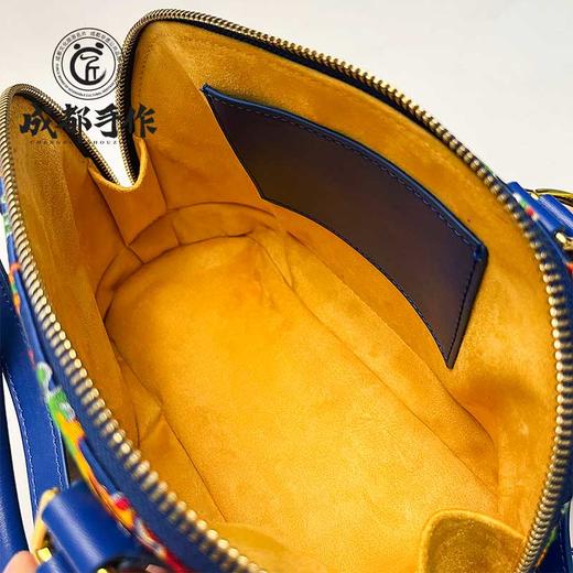 【蜀锦￭女士贝壳包】成都手作非遗蜀锦 拼接珍品单肩斜背包 中式云锦手提包 商务出国礼品【非物质文化遗产】【四大名锦之首】 商品图8