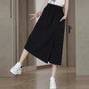 HSS ZSH8995松紧腰裙裤薄款宽松显瘦阔腿休闲裤七分裤 商品缩略图1