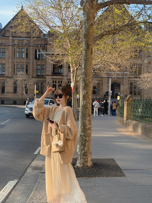 金蘑菇菇  le mutisme白色情书 / 真丝内搭裙无袖宽松藏肉连衣裙 商品图2