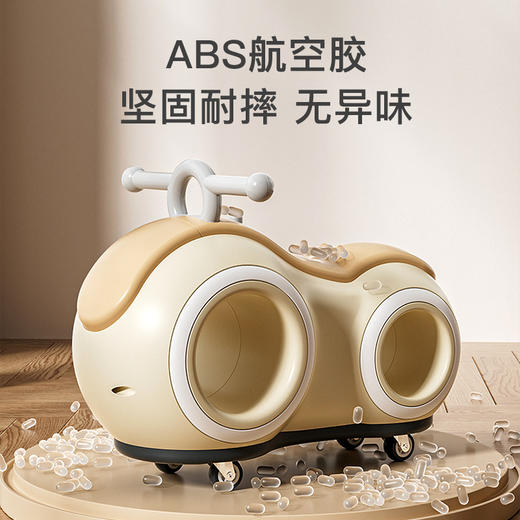 【儿童发光车玩具】20224新款儿童花生车滑行款 1-3岁宝宝自行车无脚踏溜溜车童车滑行车 商品图2